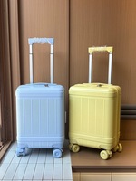 Maleta de Viaje Pequeña con Ruedas Giratorias, Especial para Niños, de 18 Pulgadas, Marca Spring Autumn Airlines, Ultraligera, Impermeable, de Neopreno