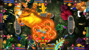 Trò chơi bắn cá Thần chiến tranh 10 người chơi máy săn cá hoạt động bằng tiền xu - Product Image 2