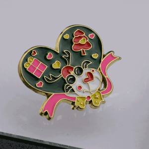 Ensemble de broches de Noël, épingles de revers, bijoux émaillés personnalisés (arbre de Noël, bonhomme de neige, flocon de neige, Père Noël, cloche) pour décoration et cadeau - Product Image 3