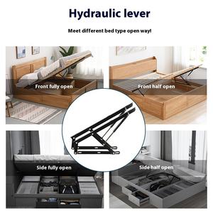 유압 소파 침대 접이식 메커니즘 금속 푸시풀 침대 부속품 공간 절약 가구용 가스 스프링 리프터 조립품 - Product Image 3