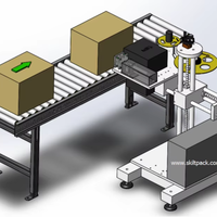 Système d'étiquetage électrique PLC haute résolution pour codes-barres et dates d'expiration sur emballages de cartons