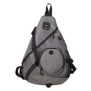 Nueva llegada, mochila bandolera de gran capacidad, unisex, de tela Oxford repelente al agua, con forma triangular y correa ajustable. - Product Image 1