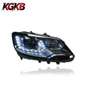 Ensemble de phares LED KGKB, style haut de gamme modifié, lentille de projecteur DRL pour <span class=keywords><strong>VW</strong></span> <span class=keywords><strong>Sharan</strong></span> 7N 2012-<span class=keywords><strong>2018</strong></span>, Plug and Play - Product Image 1