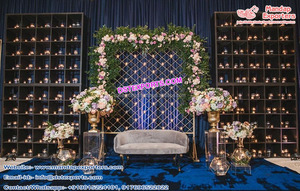 Mur de bougies en bois pour mariage anglais, style européen, décoration élégante, Jhrokha - Product Image 5