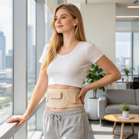 Ceinture EMS de Soin Lombaire pour Tension du Milieu du Dos, Port Quotidien pour Soulagement au Bureau, Ceinture à Lumière Rouge