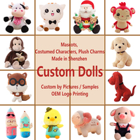 Peluche personnalisée brodée : Lapin, Hibou, Oiseau, Poupée Anime – Taille personnalisable, Super Douce, Coton PP, Logo sur mesure, Unisexe