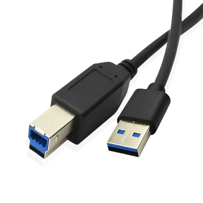 Longitud personalizada USB 3,0 Tipo B Cable de impresora Super Speed Gbps USB A a USB B Cable para impresora