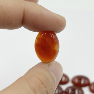 Cabochon Ovale in Agata Rossa Naturale 13x18mm, Pietra Curativa per Meditazione, per Creazione di Gioielli Fai-da-Te, Anelli e Ciondoli - Product Image 3