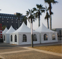 3MX3M 4MX4M 5MX5M Tentes d'exposition imperméables pour événements et fêtes de mariage Chapiteau de jardin Tente d'exposition Tentes pagode
