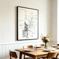 Marco Flotante de Madera de Pino Blanco y Negro de Calidad de Galería Personalizado para Lienzos, Pinturas al Óleo, Arte de Pared, Exhibición en Galerías, Modelo 2596
