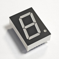 1 Zoll 1-stellige 7-Segment-LED-Anzeige Weißes Licht Hohe Helligkeit für Outdoor-Geräte Anzeigemodul