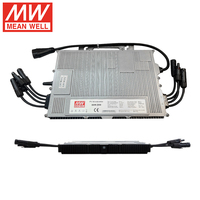 Microinversor Conectado a la Red MEAN WELL PV-SMI-2000 de 2000VA, 230V 208V 240V, Entrada de Cuatro Canales, IP67, WiFi, para Sistemas Solares Comerciales