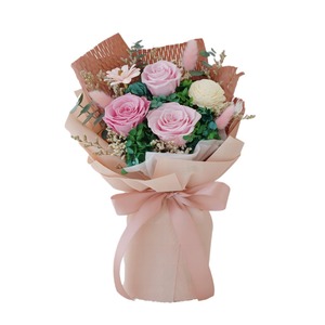 Bouquet di San Valentino Rancheng Immortal Ins Wind, <span class=keywords><strong>Rose</strong></span> Rosa Fresche e Piccole, Fiori Conservati per Dichiarazioni d'Amore V-293 35x22x11cm - Product Image 5