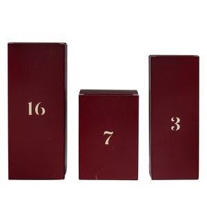 Eco Friendly Customized Printed Easy Assemble Various Specifications <strong>Red</strong> Packaging Paper <strong>Box</strong> With Lids for Gift Craft - Product Image 2