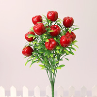 Bouquet de fleurs de fruits artificiels Plantes décoratives pour la décoration de Noël et du Nouvel An
