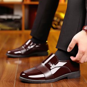 Chaussures habillées montantes en cuir véritable personnalisées avec coussin d'air, à enfiler, pour homme, idéales pour mariage, bureau et carrière - Product Image 1