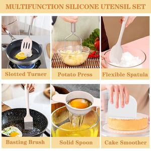 Wholesale Gadgets Kitchenware Kitchen <b>Tools</b> Stainless Steel <b>Silicone</b> Kitchen Utensils Set Cooking Utensils Kitchen Set - Product Image 3