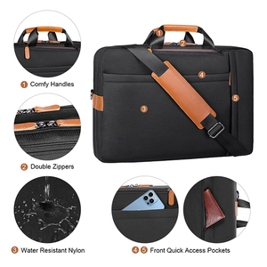 Zaino in Pelle Impermeabile alla Moda per Uomo BSCI, Borsa Messenger per Ufficio con Trolley per Uso Universitario - Product Image 4