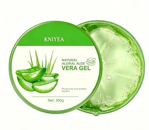 Gel hydratant naturel à l'aloe vera sans huile Kniyea 300g pour le visage, utilisation nocturne, tous types de peau - Product Image 5