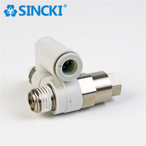 Controlador de velocidad serie ASP SMC Ajuste de un toque con válvula de retención piloto Piezas neumáticas - Product Image 4