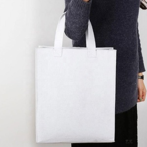 Bolso de mano de fieltro reutilizable Bolso de compras al por mayor de fieltro con logotipo - Product Image 4