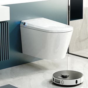 Nouvelle Sanitaire Murale Intelligente : WC Suspendu Automatique en Céramique pour Salle de Bain - Product Image 1