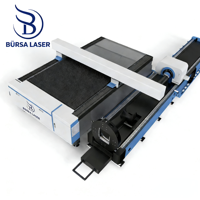 Bursa 6025 Nouvelle machine de découpe laser à fibre numérique automatique CNC 5 axes 2-en-1 haute puissance 3000W à refroidissement par eau et écologique
