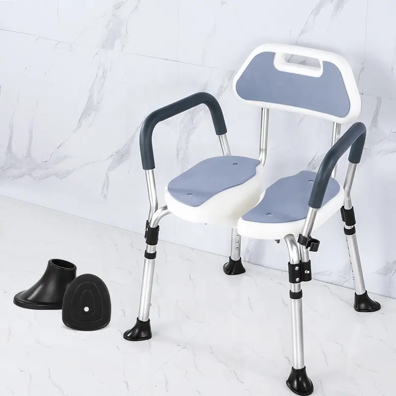 Ghế tắm chất lượng cao cho người khuyết tật không trượt ghế phân cho người lớn khuyết tật ghế với bánh xe cho người khuyết tật