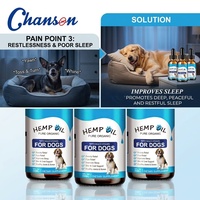 Huile de graines de chanvre apaisante en gros de Chanson Factory avec soutien immunitaire et bien-être de la peau et du pelage pour chats et chiens (liquide)