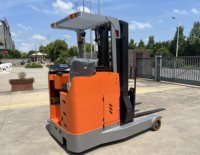 Chariot élévateur à bras télescopique intelligent pour entrepôt, mini gerbeur manuel pour allées étroites, certifié CE, grue hydraulique, transpalette électrique