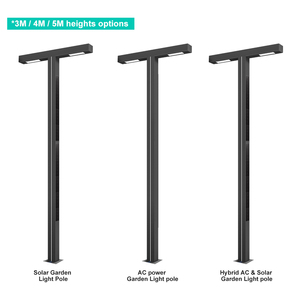 Bosun tùy chỉnh màu sắc IP65 năng lượng mặt trời AC sân ánh sáng bền có thể tháo rời ánh sáng sân vườn với nguồn LED tiết kiệm năng lượng - Product Image 3