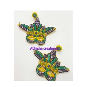 Pendientes Colgantes de Cuentas Hechos a Mano, Pendientes de Cuentas de Semillas para Mujer, Joyería Étnica Boho Elegante, Accesorios para Regalos - Product Image 1