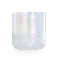 SUCCEED – Série en gros de bols chantants en quartz à motif glace, instruments de guérison, bol chantant en cristal
