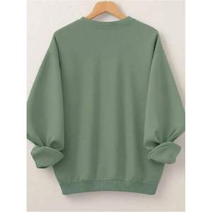 เสื้อสเวตเชิ้ตผู้หญิงทรงโอเวอร์ไซส์ แขนยาว คอวี ไซส์ใหญ่ ระบายอากาศได้ดี - Product Image 4