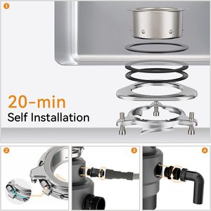 Nhà bếp chất thải thực phẩm disposer hộ gia đình bồn rửa Xử Lý Rác Thải xử lý chất thải máy - Product Image 5