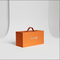 Boîte cadeau magnétique à double porte, style livre, personnalisable avec logo et impression couleur, en carton, pour emballage de bougies et de portefeuilles