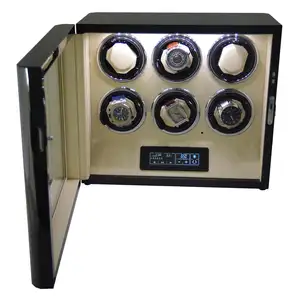 Goochy GC03-L85BW-L-AR Automatische Rotatie 360 Graden Gratis Insert Horloge Houders Safes Box Meest Populaire Horloge Winder