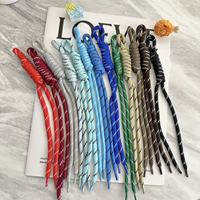 Porte-clés en macramé tressé en nylon fait main pour femmes - Breloques de sac en corde style bohème, plusieurs couleurs, pour accessoires de sac