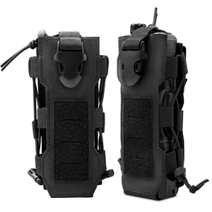 <span class=keywords><strong>Tactical</strong></span> Molleラジオトーキーポーチウエストバッグホルダーポケットポータブルインターホンホルスターキャリーバッグウォーターカップケースホルダー - Product Image 1