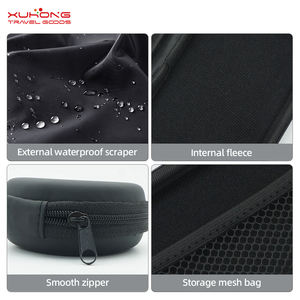 กระเป๋าใส่หูฟังสี่เห<span class=keywords><strong>ล</strong></span>ี่ยมกันน้ำวัสดุ EVA สำหรับหูฟังเอียร์บัดขนาดเล็ก & สาย USB-กระเป๋าเก็บของสำหรับเดินทาง & ตั้งแคมป์ - Product Image 3