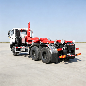 รถบรรทุกติดตั้งตู้คอนเทนเนอร์แบบถอดเปลี่ยนได้ รุ่นใหม่ Dongfeng Tianlong 6*4 พร้อมแขนเกี่ยวสำหรับขนส่งขยะ สำหรับการกำจัดขยะมูลฝอย - Product Image 6