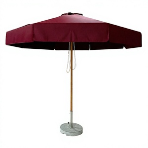 Modern Luxury <b>Large</b> Garden Patio <b>Umbrella</b> Restaurant Cafe Hotel Outdoor Commercial Granite Base- Aluminum Pole Outdoor Furniture - Product Image 3