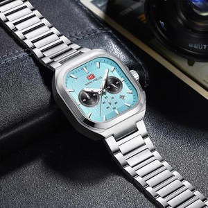 Reloj de Hombre <span class=keywords><strong>MF</strong></span> MINI FOCUS 0622G, Nuevo, Caja Cuadrada, Multifuncional, de Cuarzo, con Luz Nocturna y Correa de Acero - Product Image 2