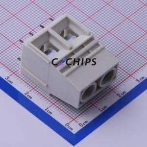 KFB-1016-10.16-2P Screw Terminal Block Through hole Component (THT),P=10.16mm Connector 1x2P 10.16mm Gray Through Hole - Product Image 1