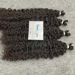 <b>Black</b> Friday Sale 100% Vietnamese Virgin Human <b>Hair</b> <b>Extensions</b> Small Fuzz Curly Weft Flash Sale Ready to Ship - Product Image 3