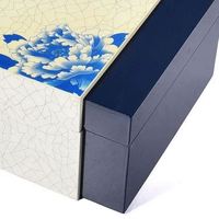 Boîte cadeau en bois de luxe pour le thé, boîte de rangement pour le thé avec impression personnalisée et doublure en mousse souple, emballage cadeau haut de gamme pour le thé
