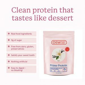 Proteína de Suero de Leche Aislada en Polvo con Sabor a Vainilla para Antes del Entrenamiento, Proteína en Polvo para el Desarrollo Muscular - Product Image 2