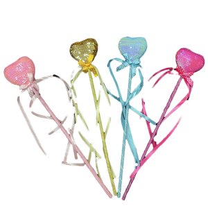 Festa per il Giorno dei Bambini del 1° Giugno: Bastoncini a Forma di Cuore, Bastoncini Farfalla, Bastoncini Magici con Paillettes - Product Image 1