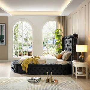 <span class=keywords><strong>Lit</strong></span> King Size Moderne Trilatéral Chesterfield <span class=keywords><strong>Lit</strong></span> Queen Size Meubles avec Revêtement en Tissu de Rangement Durable Écologique - Product Image 6