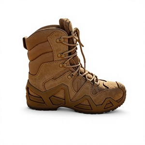 Bottes de randonnée mi-hautes en daim marron TSB07 Ranger Patrol, imperméables, toutes saisons, pour activités de plein air, de trekking et de montagne. - Product Image 6